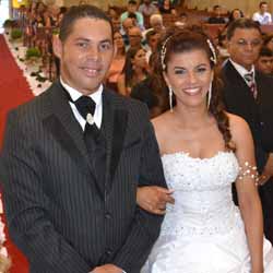 Fábio e Silvana se unem pelo matrimônio