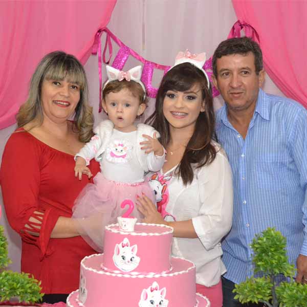Luísa Cordeiro ganha linda festa em comemoração aos seus 2 aninhos