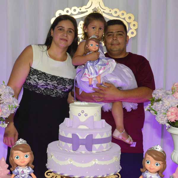 Kamilly Vitória ganha festa da Princesa Sofia em comemoração ao seu 2º aninho