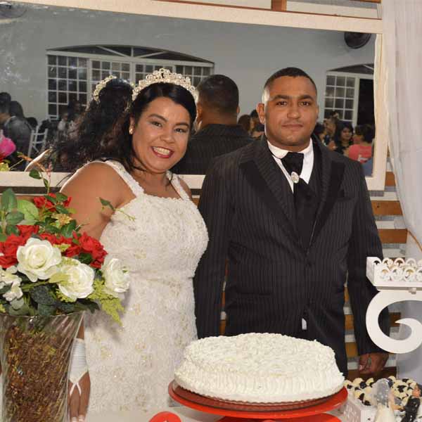 Antonio Carlos e Nilma Guimarães se tornam marido e mulher