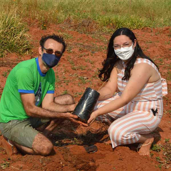 Ozair Campos de Lacerda presenteou os Munícipes com a doação de 50 de mudas de Ipês-Brancos