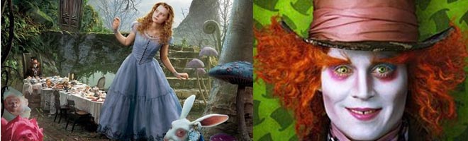 Alice no País das Maravilhas, sexta-feira, dia 11, no cinema de Paraguaçu Paulista