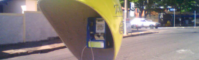 Peças de telefone público é furtado na Vila Nova