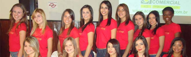 Conheça as candidatas a Miss Comerciária 2010.