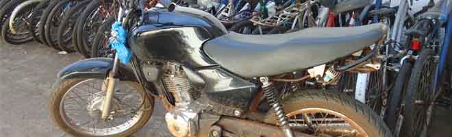 Moto furtada é encontrada em propriedade rural de Paraguaçu