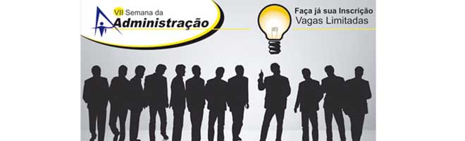 Inscrições da Semana da Administração encerra nesta quarta-feira