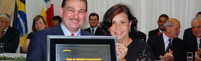 Pastor Almirante é Cidadão Paraguaçuense
