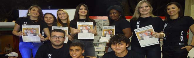 Alunos da escola Maria Ângela lançam jornal “MABD Newspaper”