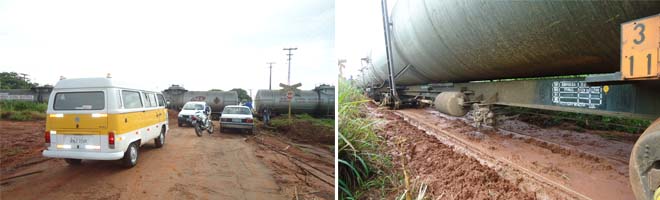 Forte chuva quase provoca grave acidente de trem em Cardoso de Almeida