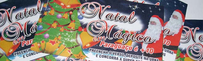 Cupons, banners e urnas da campanha “Natal Mágico” serão reciclados