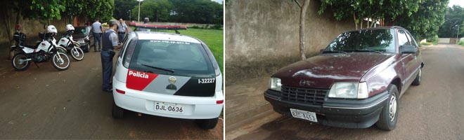 Polícia Militar encontra veículo abandonado em via pública