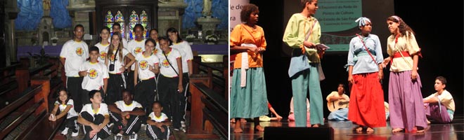 Alunos do Ponto de Cultura visitam pontos turísticos da capital e apresentam espetáculo no SESC