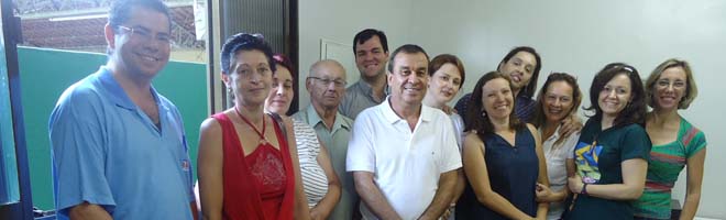 Laboratório Centerlab recebe nesta manhã o terço empresarial
