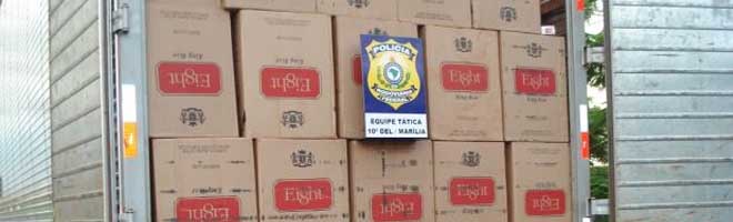 500 mil maços de cigarros são apreeendidos em Ourinhos