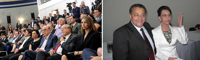 Prefeito Ediney prestigia posse de Dilma Pena como nova presidente da Sabesp