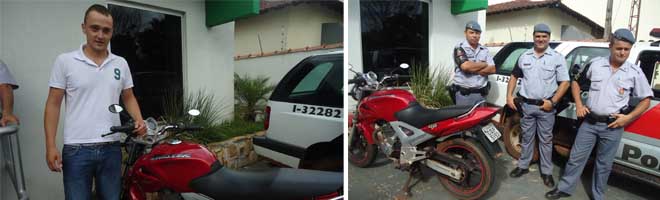 Moto de paraguaçuense  furtada em Assis é localizada pela PM