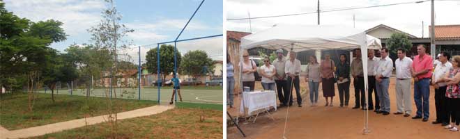 Cocal entrega praça reformada à população do conjunto Aldo Paes Leme