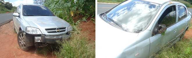 Veículo capota por causa do alto desnível entre pista e o acostamento da rodovia