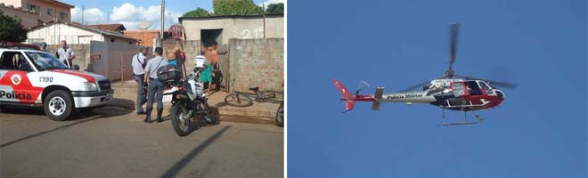 Polícia Militar de Paraguaçu Paulista faz operação com apoio do helicóptero Águia