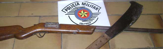 Homem tenta matar esposa com arma em propriedade rural