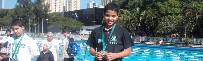 Nadador paraguaçuense termina 1º semestre em 2º lugar no ranking brasileiro, em quatro modalidades