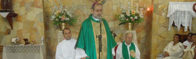 Bispo celebra missa de envio de jovens paraguaçuenses para JMJ Madrid 2011