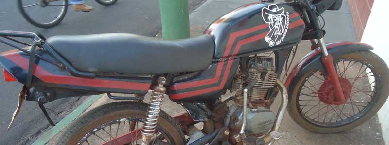 Moto furtada em Assis é encontrada abandonada próximo a Paraguaçu Paulista
