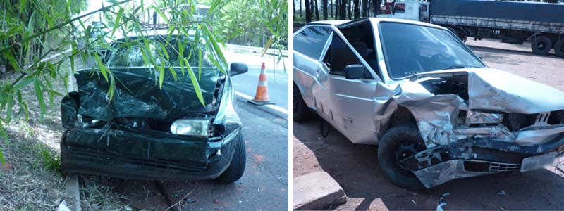 Motorista colide em veículo após fazer ultrapassagem na rodovia