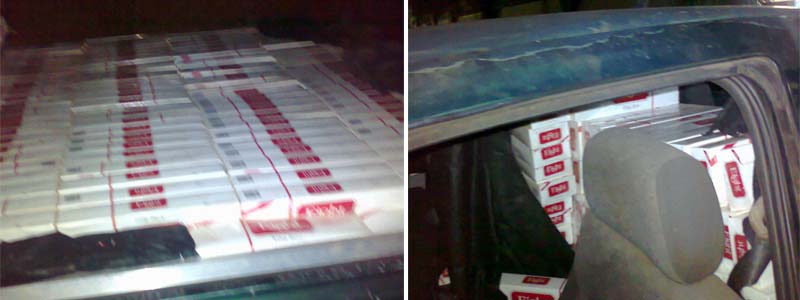 PM de Paraguaçu apreende cerca de 1.500 maços de cigarros contrabandeados no interior de uma Saveiro
