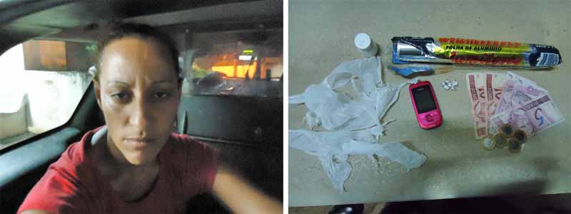 Policiais encontram pedras de crack em lata de açúcar e prendem mulher por tráfico de entorpecentes