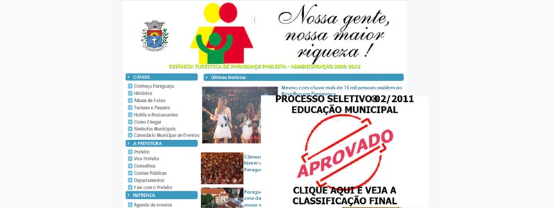 Prefeitura divulga resultado do Processo Seletivo para professores da rede de educação de Paraguaçu