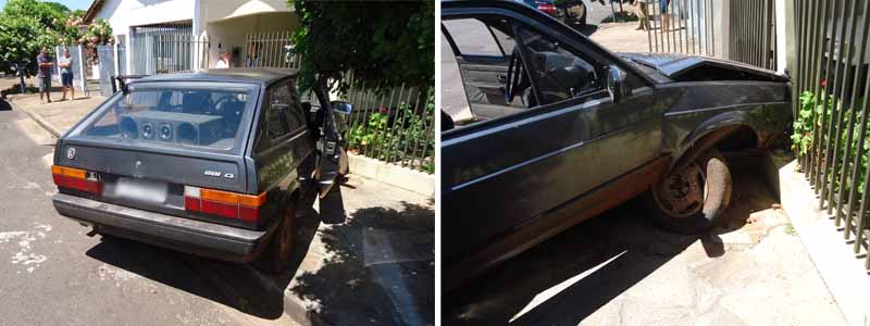 Corolla e Montana são colididos por carro desgovernado na Avenida Brasil