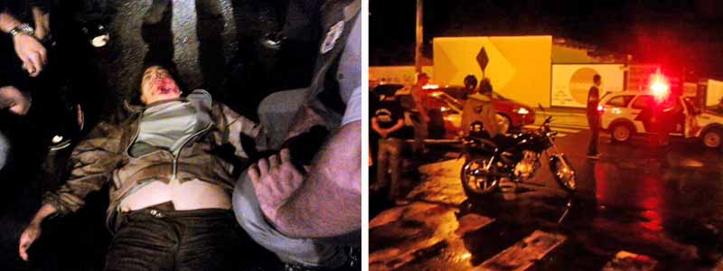 Colisão entre motos deixa uma pessoa ferida na Av. Siqueira Campos