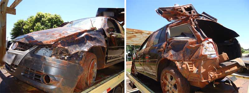 Motorista perde controle da direção e capota veículo na rodovia