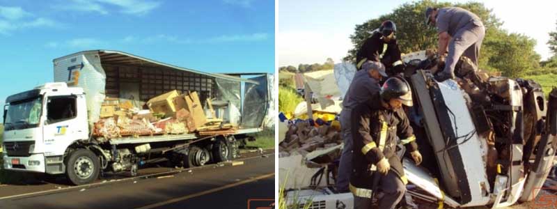 Morador de Lutécia morre em colisão entre dois caminhões em Santa Cruz