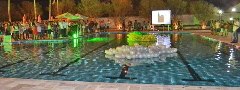 Grande complexo de piscinas é inaugurado na Associação dos Funcionários da Cocal