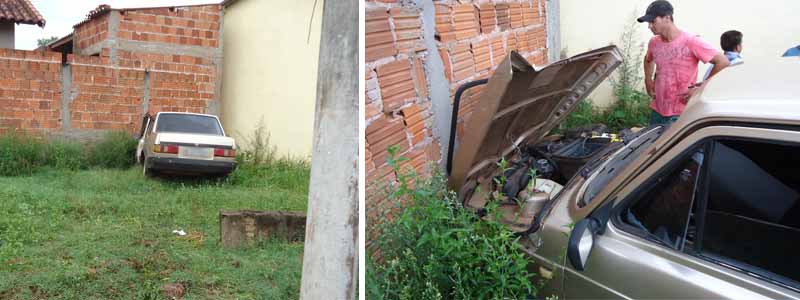Motorista perde controle da direção e colide carro contra muro