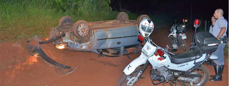 Homem empresta carro a amigo e depois o encontra capotado