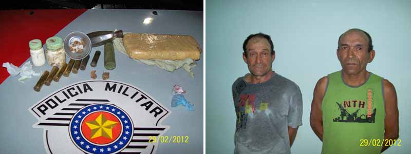 Quase meio quilo de maconha é apreendido com irmãos