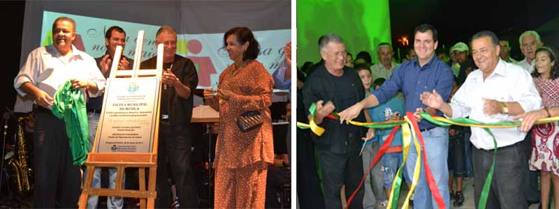 Com grande festa, Escola Municipal de Música é inaugurada