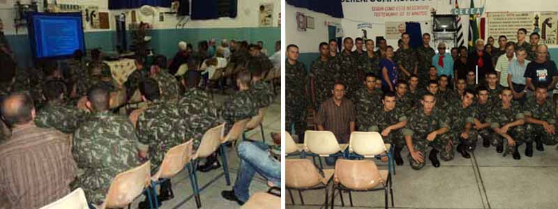 Tiro de Guerra ministra palestra no Centro de Recuperação do Alcoólatra de Paraguaçu