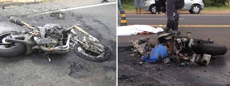 Morador de Quatá se envolve em acidente que mata motoqueiro após explosão do veículo