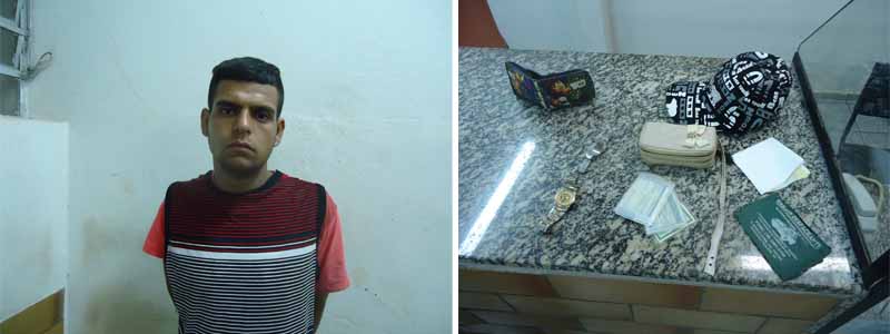 Após achar vários objetos furtados, PM prende paraguaçuense de 20 anos