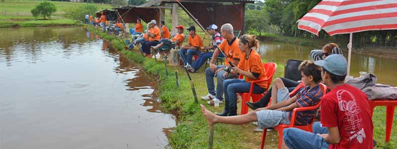 Amantes da pescaria participam de torneio no Pesqueiro Esmeralda