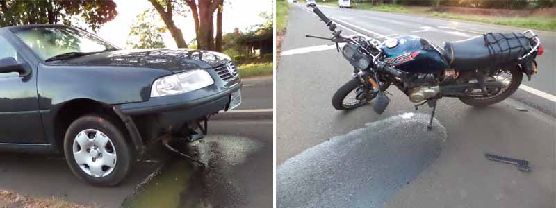 Três veículos se envolvem em acidente em frente à Granja do Pavão