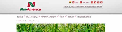 NovAmérica lança novo site e nova plataforma para cadastro de currículo