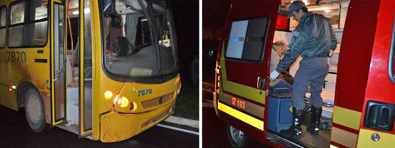 Ônibus com funcionários de usina se colidem e deixam dois feridos