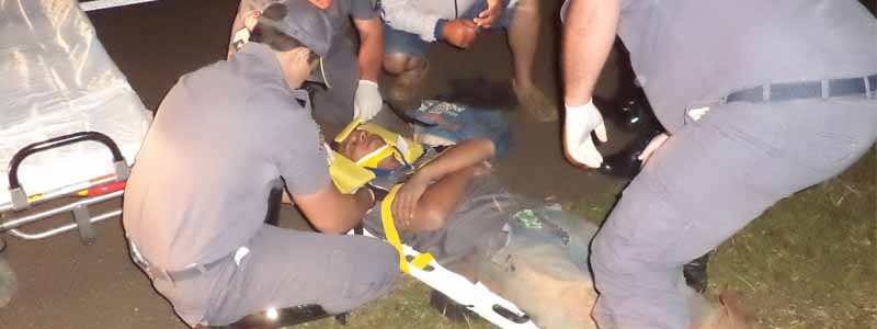 Motorista evade do local após atropelar ciclista na Manílio Gobbi