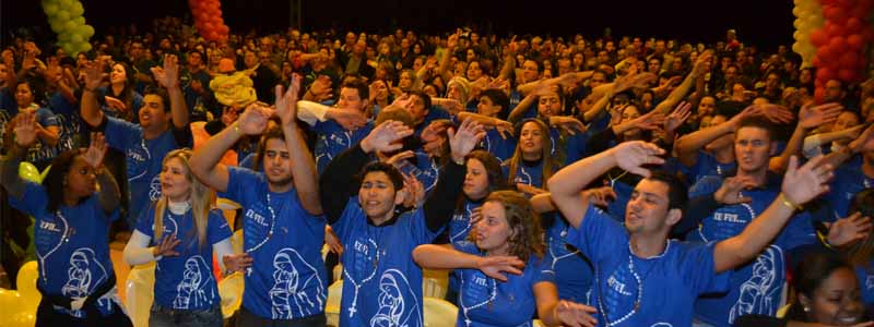 Missa de encerramento do 1º Acampamento Juvenil de Paraguaçu é marcado por muita alegria e emoção