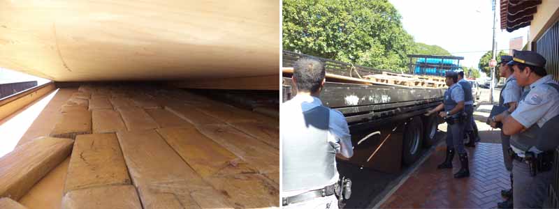 Mais de 300 kg de maconha são apreendidas em assoalho falso de caminhão